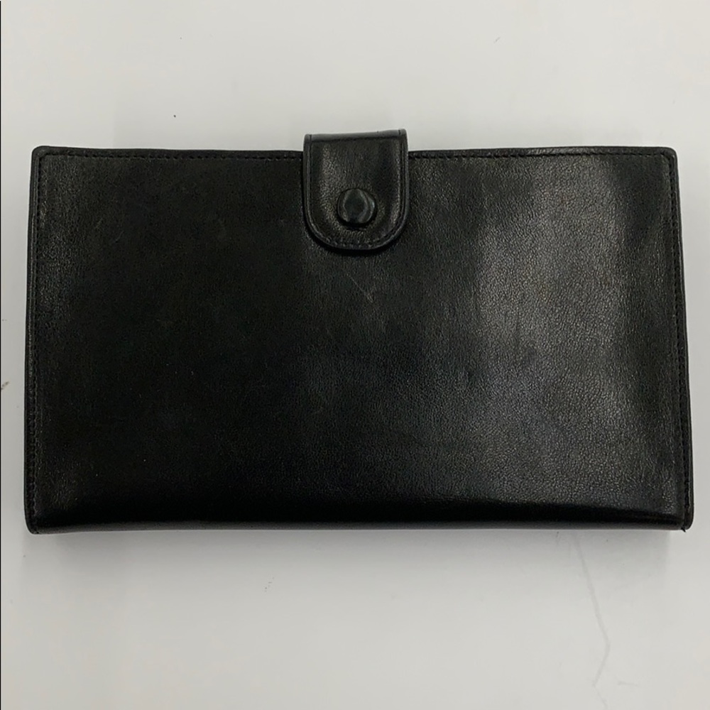 Chanel Vintage Black CC Logo Bi-gold Long Wallet - Picture 3 of 8